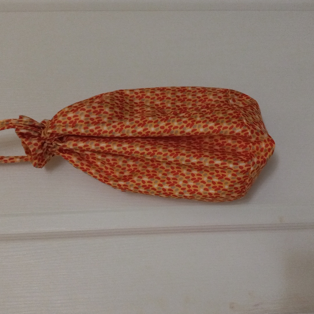 Vera Bradley Orange Multicolor Drawstring Tote Ba… - image 3